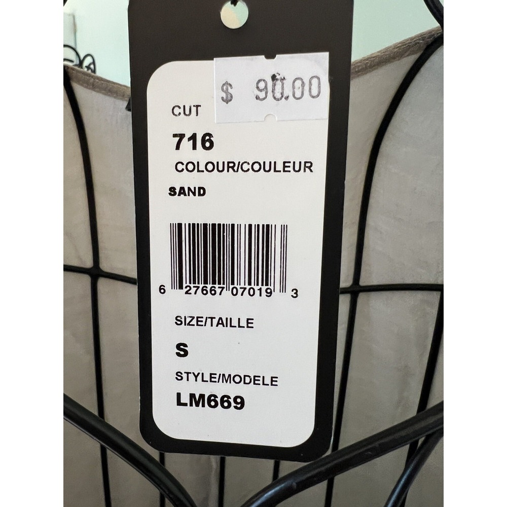 Picadilly Canada Size Small Dress Midi Tan White Layered sleeveless Lagenlook - Picture 3 of 7